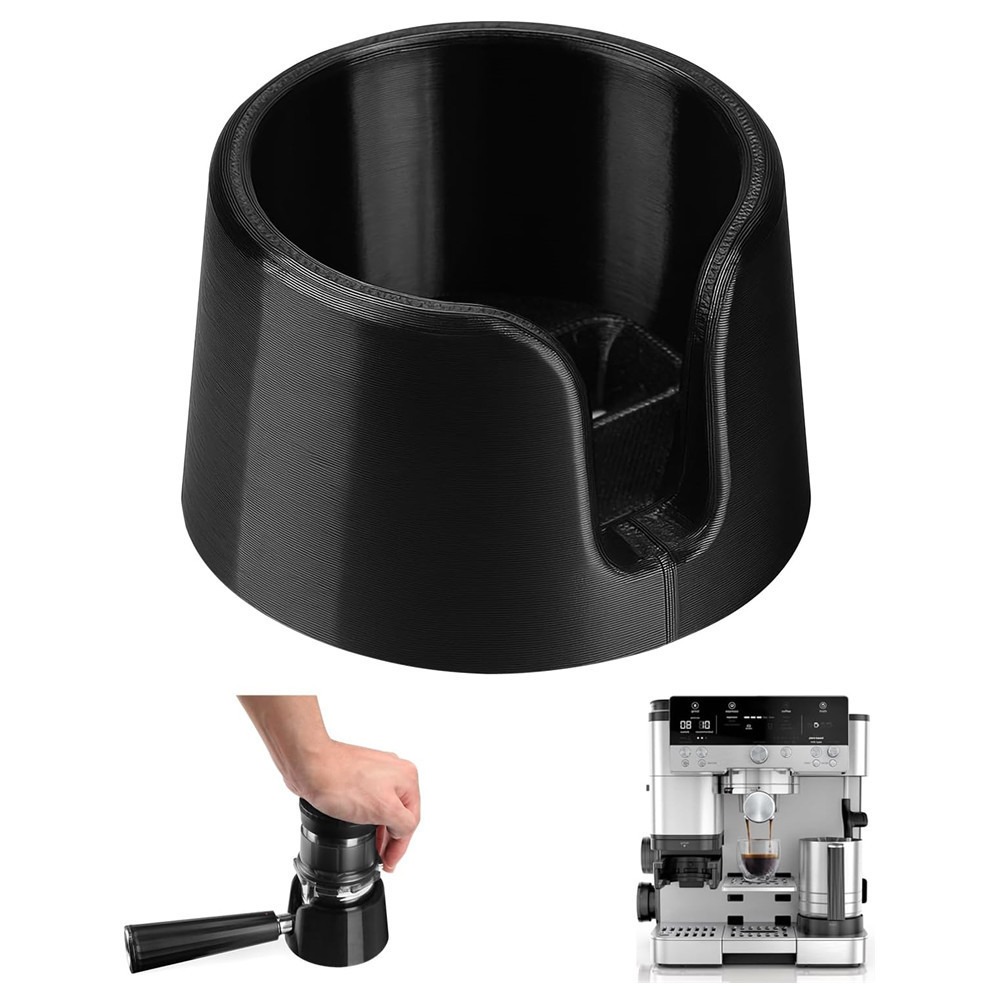 Home Barista - 1個入りコーヒーポルタフィルターホルダー、エスプレッソタンパーステーションスタンド、バリスタアクセサリー用コーヒーフィルターブラケット