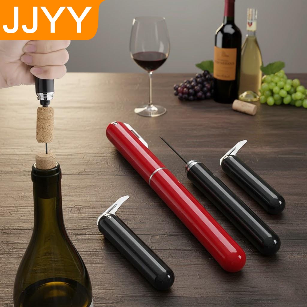 Wine Preservation Pump - エアポンプワインボトルオープナー ステンレス製 空気圧式コルク抜き パーティー ホームバーアクセサリー