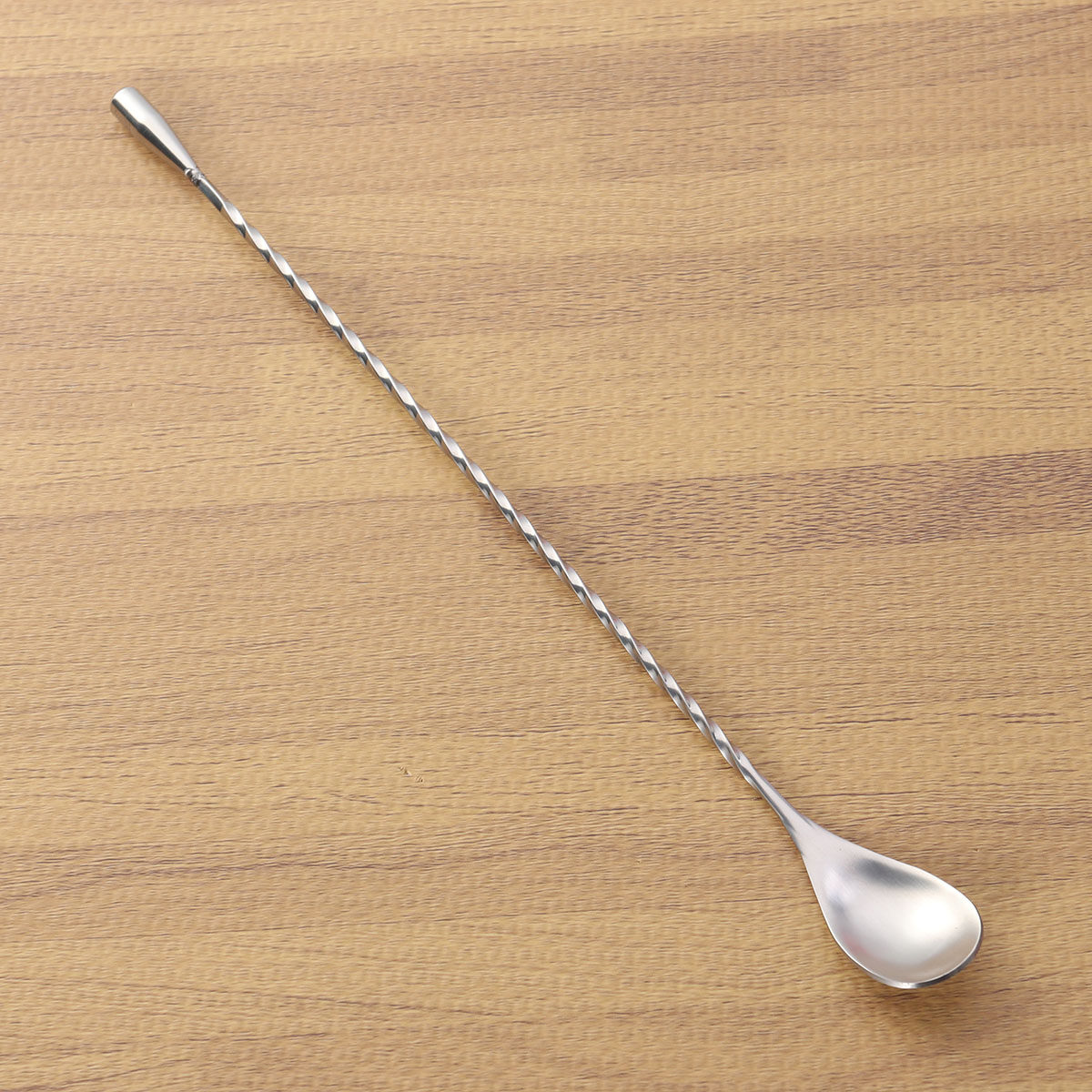 Bar Spoon Twisted - 304ステンレス製カクテルピック、ネジ付きバースプーン、ツイストスウィズルスティック、ロングバーティースティック、プロフェッショナルバーテンダー用