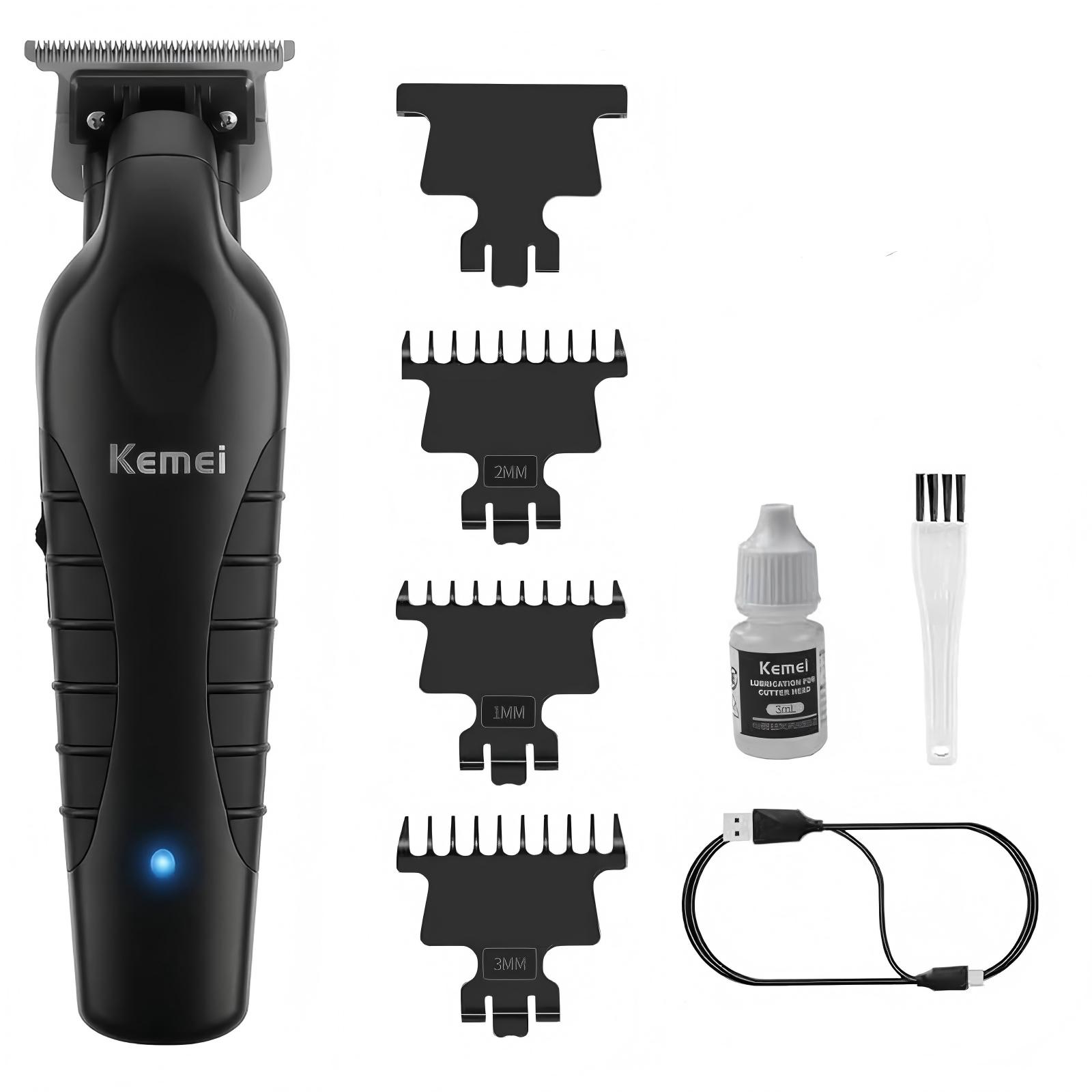 Home Barbershop - KM-2299 プロフェッショナルコードレスヘアクリッパー 1200mAh USB充電式ヘアカットトリマー サロンおよび家庭用電動ヘアクリッパー
