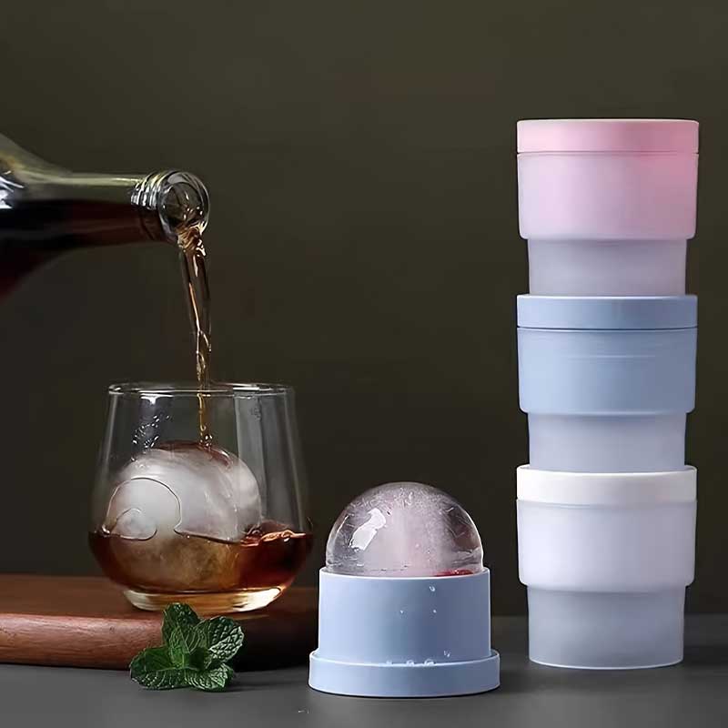 3個入りアイスボールメーカー、ウイスキー、カクテル、ジュース - Ice Mold Sphere のレビューと価格