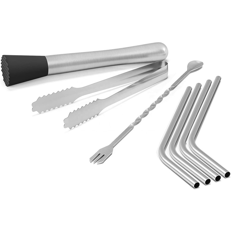 ベーシックバーミキシングサプライキット、13個入りステンレス - Bar Spoon Twisted のレビューと価格