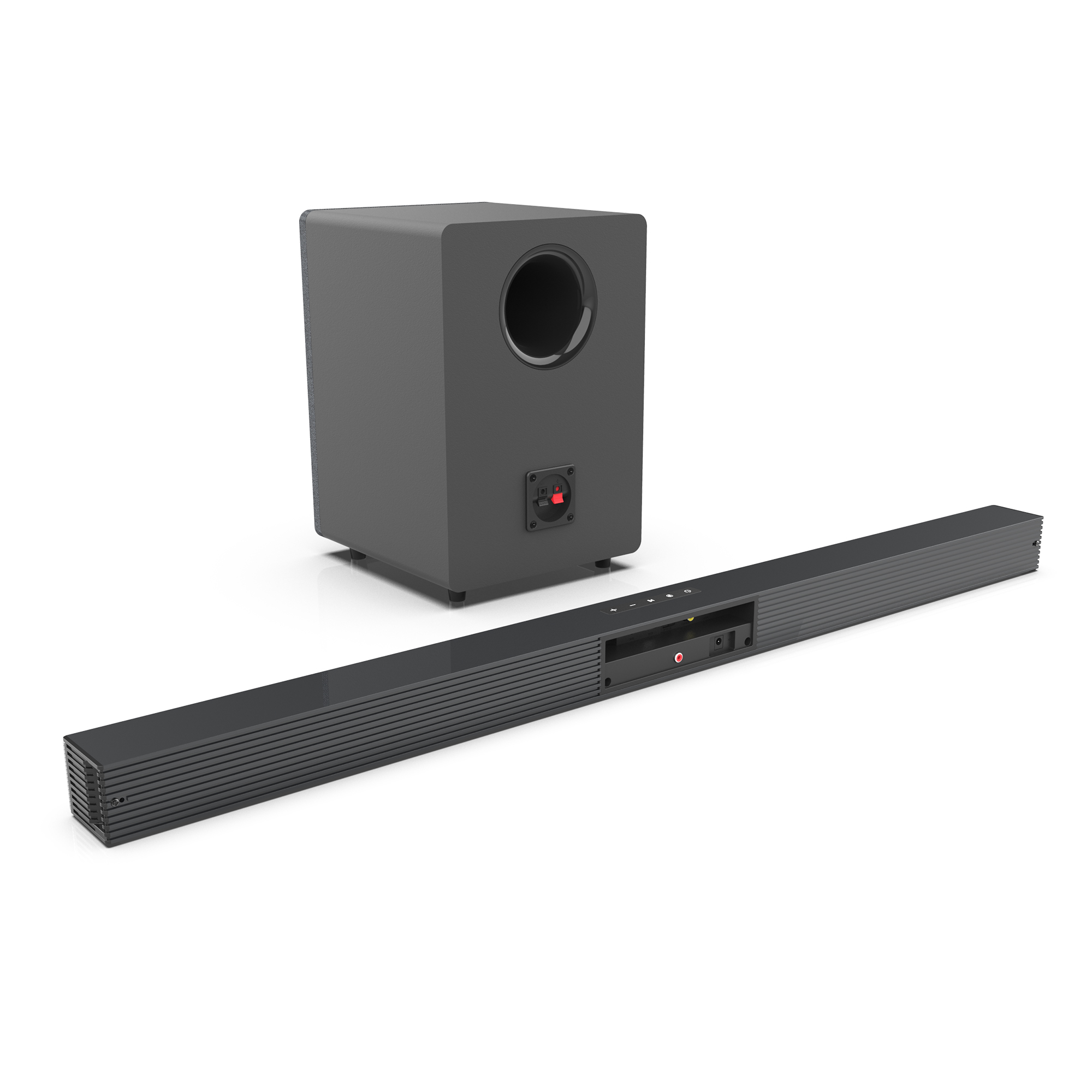 84W テレビ用サウンドバー サブウーファー付き サウンドバ - Home Bar And Theater のレビューと価格