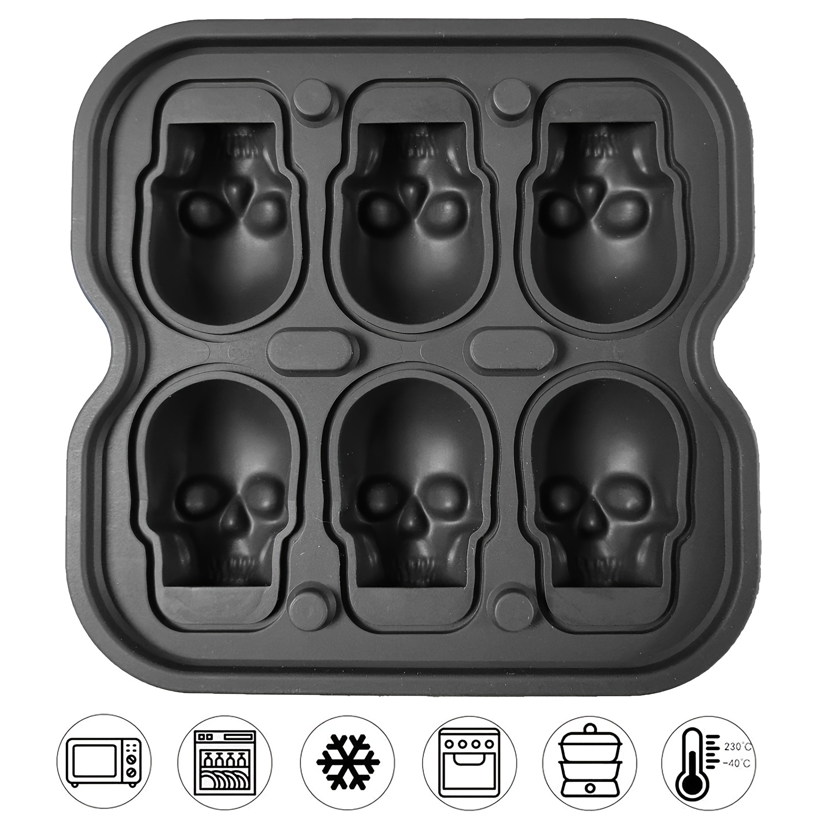 4～6個のセル スカルアイスボール型-3D BPAフリー シ - Ice Mold Sphere のレビューと価格