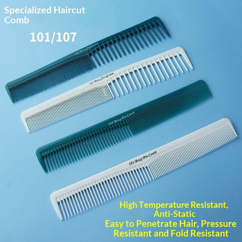 プロ用理髪細目ヘアカットコーム、帯電防止、フラットヘッド、軽 - Home Barber のレビューと価格
