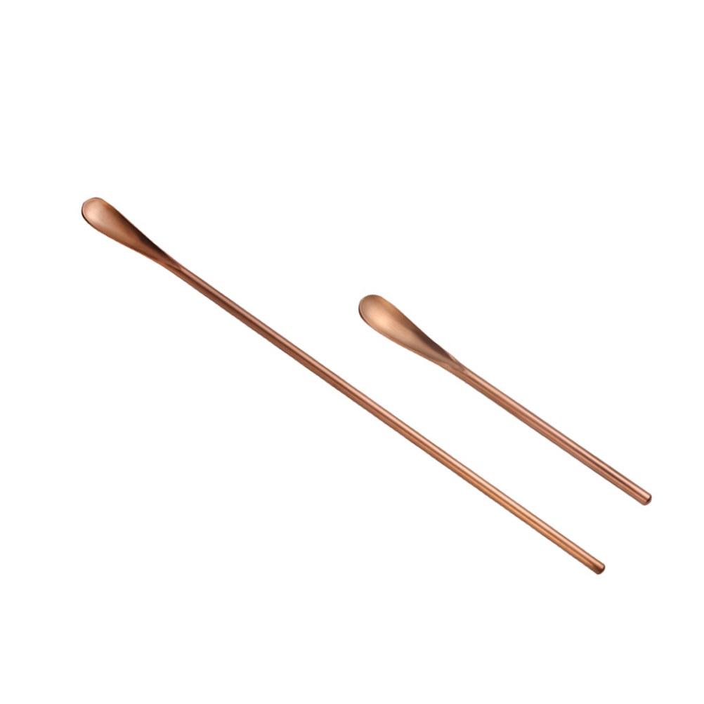 2個セット ステンレス製カクテルスプーン ロングハンドル シ - Bar Spoon Twisted のレビューと価格