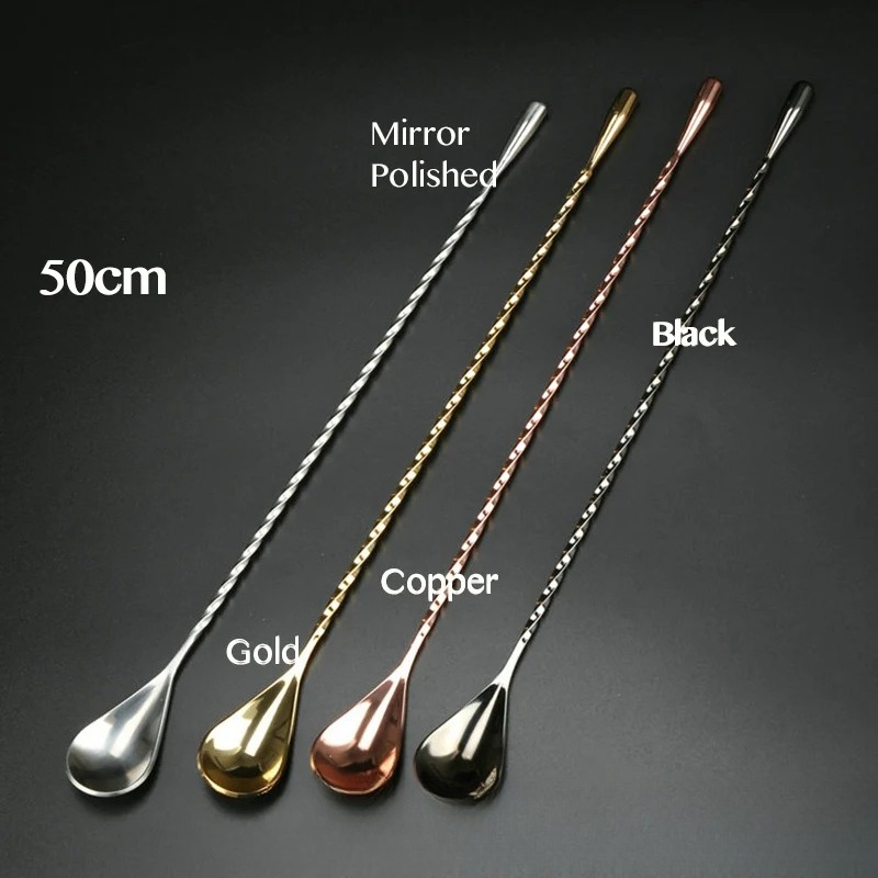 50cm カクテルバースプーン 304 ステンレス鋼 ツイス - Bar Spoon Twisted のレビューと価格