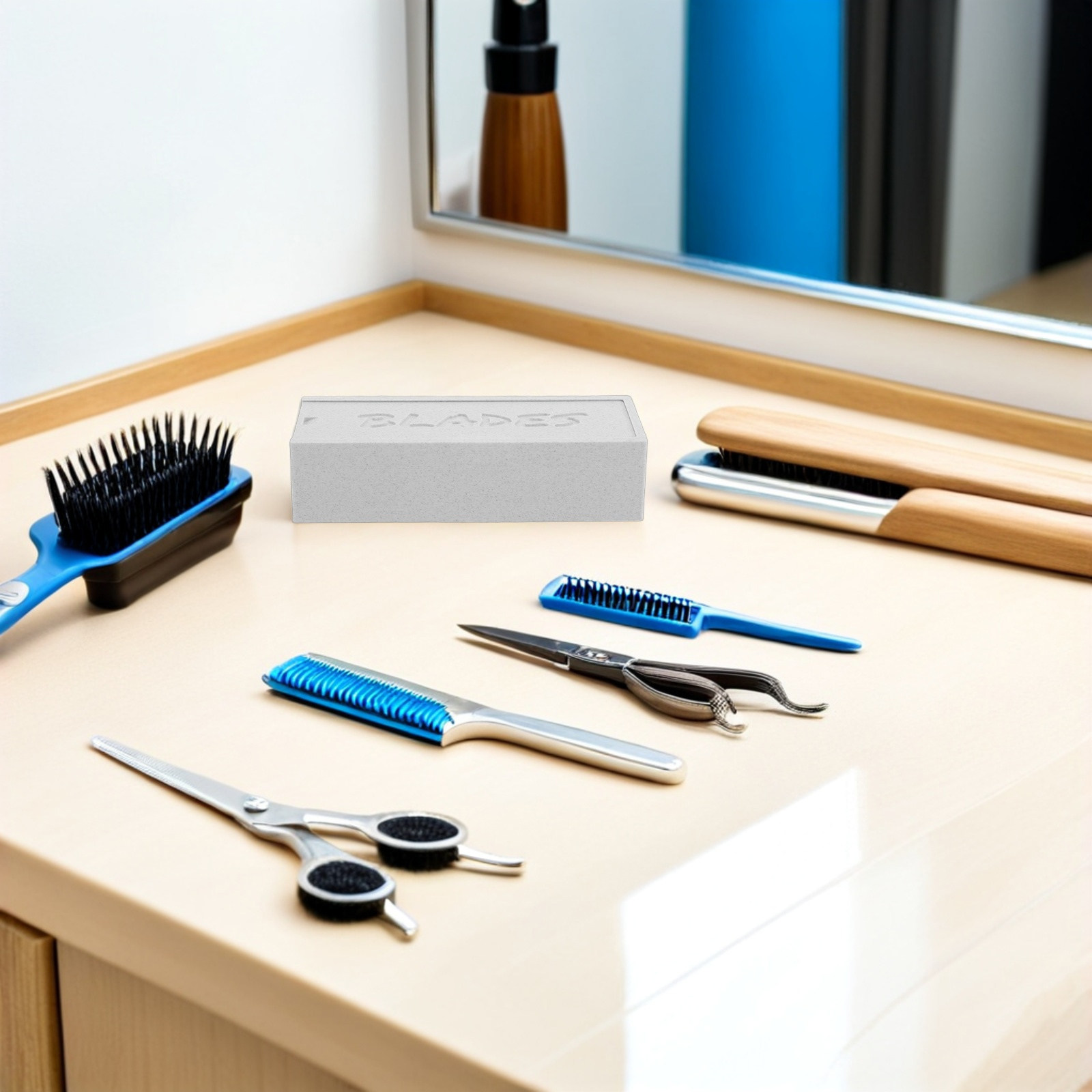 白い二重コンパートメントの刃収納ケース、家庭用浴室や理髪店用 - Home Barber のレビューと価格