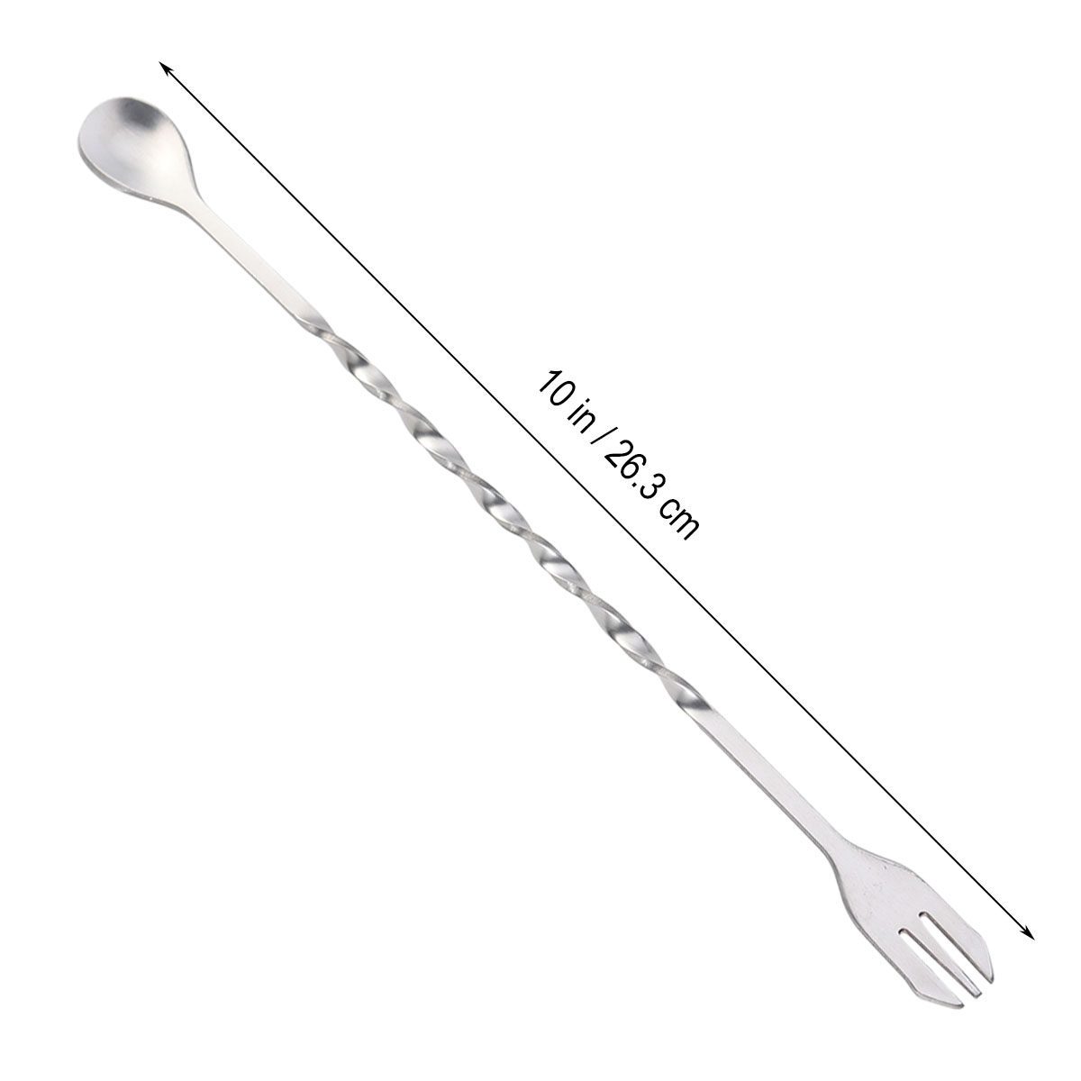 304 ステンレス鋼カクテルツイストスプーンミキシングフォー - Bar Spoon Twisted のレビューと価格