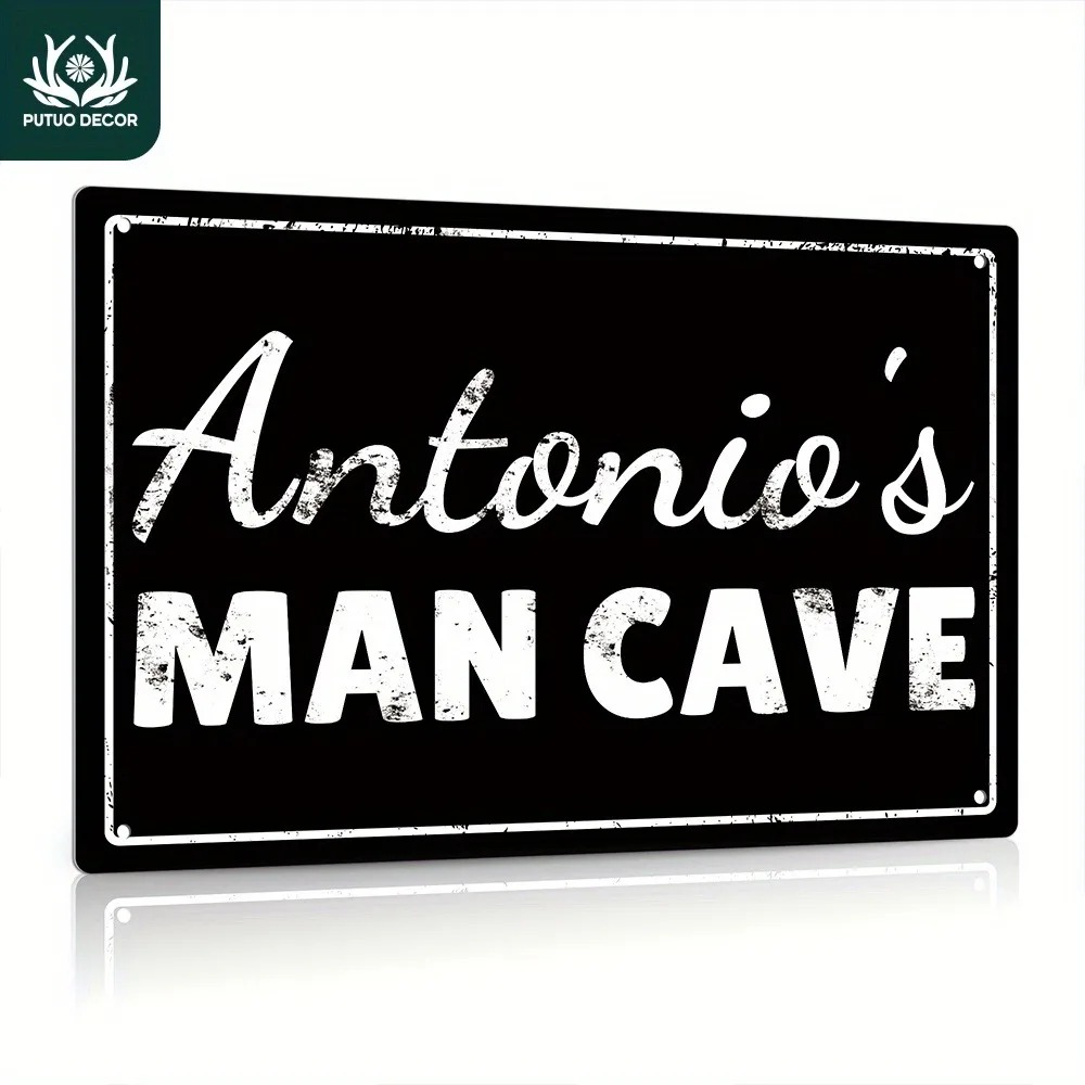 [2Dフラット] カスタムマンケーブメタルサイン 12x8イ - Home Bar Signs のレビューと価格