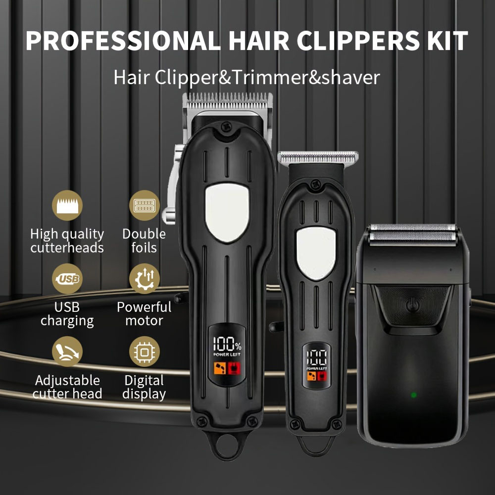 プロ仕様の充電式ヘアクリッパー、ヘアトリマー、8種類のアタッ - Home Barbershop のレビューと価格