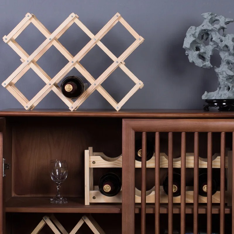 積み重ね可能なワイン収納棚 3、5、6、10 ボトル木製ワイ - Home Bar Shelves のレビューと価格