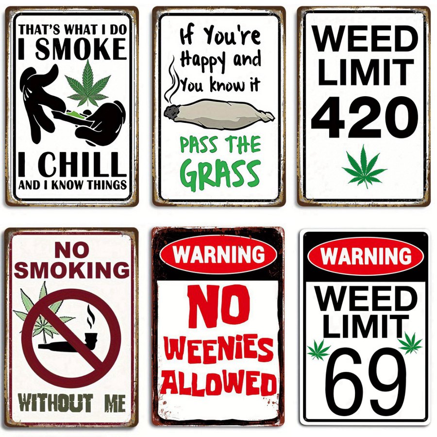 Doobie Den Lit Metal Tin Sign、 - Home Bar Signs のレビューと価格